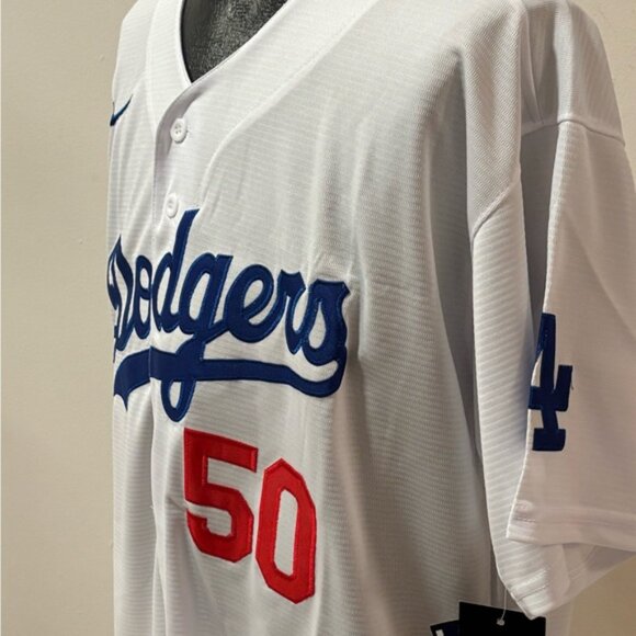 Los Angeles Dodgers Mookie Betts # 50 Jersey , Unisex - Picture 9 of 16